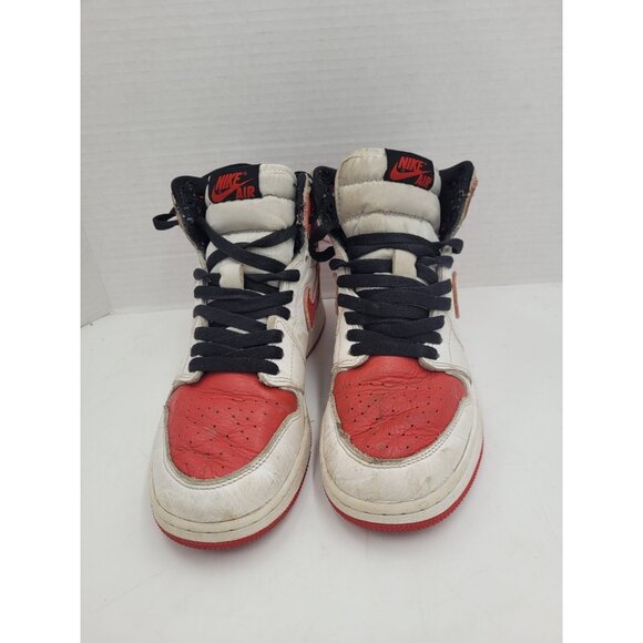 Air Jordan 1 Retro High OG Kids 5.5 Y Chicago Lost & Found Leather Red White - Picture 4 of 12